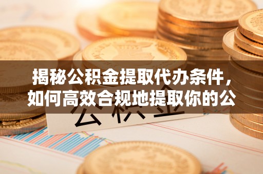 善化揭秘公积金提取代办条件，如何高效合规地提取你的公积金