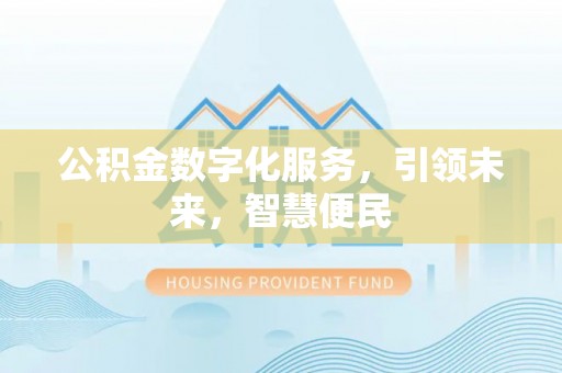善化公积金数字化服务，引领未来，智慧便民
