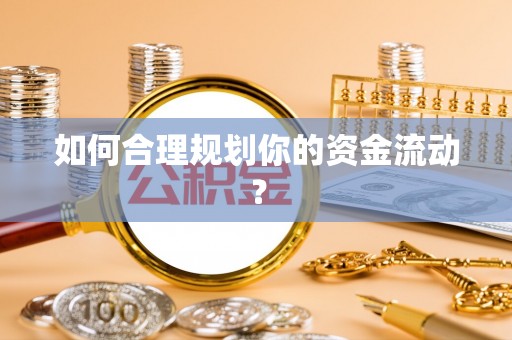 善化如何合理规划你的资金流动？