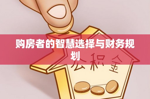 善化购房者的智慧选择与财务规划