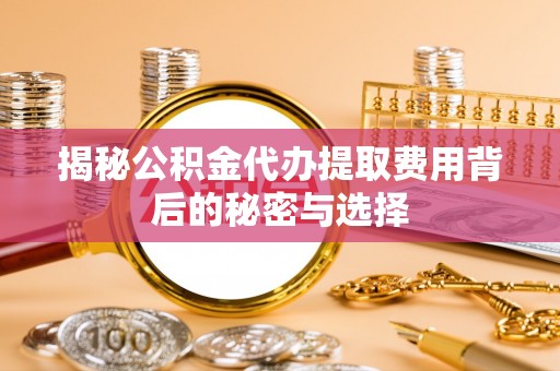 善化揭秘公积金代办提取费用背后的秘密与选择