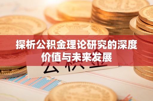 善化探析公积金理论研究的深度价值与未来发展