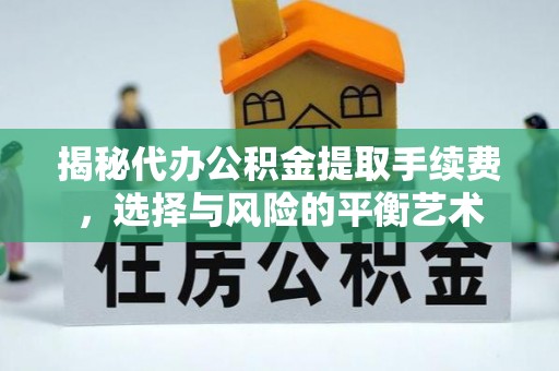 善化揭秘代办公积金提取手续费，选择与风险的平衡艺术