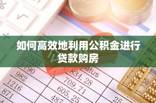善化如何高效地利用公积金进行贷款购房